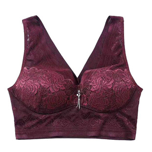 雅兰都yalandu无钢圈文胸背心一体式大码美背内衣 舒服75-105BCD