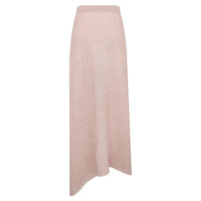 冬日温柔系粉色休闲A字半身裙