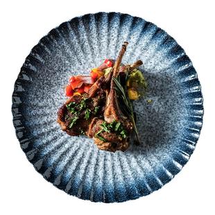 盘子特别好看的高级漂亮餐盘家用2025新款陶瓷菜盘日式餐具釉下彩
