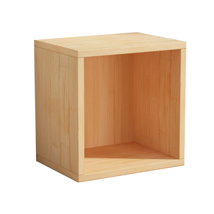 儿童实木定制桌面书架自由组合格子柜简易收纳柜储物柜松木小书柜