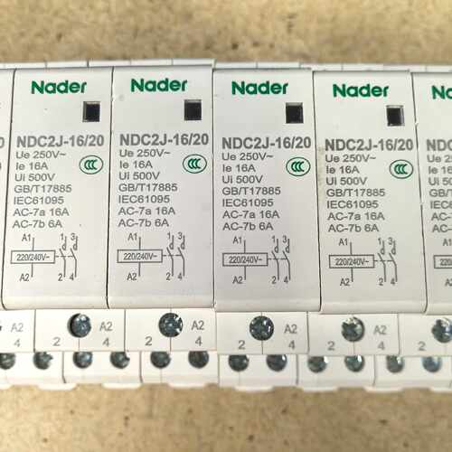 下单前咨询Nader良信交流接触器NDC2J-16/20，线圈电压22
