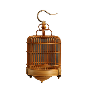 精工竹制小鸟笼纯手工制作老玉竹蝈蝈蛐蛐笼子爬虫玩小虫笼虫玩竹