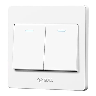 公牛双控开关双开双控二开双两开双控开关面板家用双联双控开关