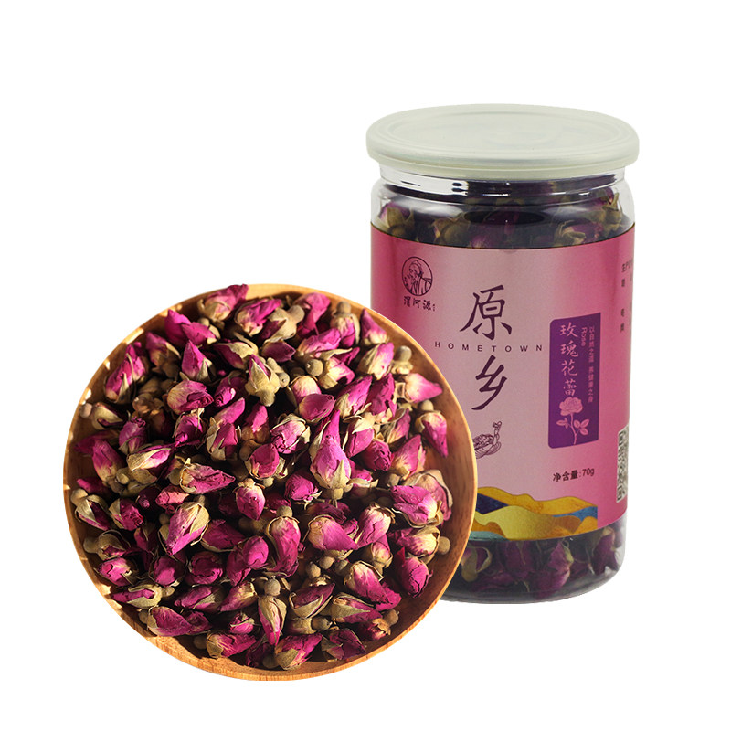 渭河源苦水玫瑰甘肃永登玫瑰花草茶70g瓶装干玫瑰花茶玫瑰养生茶