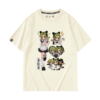 休闲宽松纯棉情侣短袖