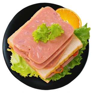 三文治火腿香肠午餐肉方火腿即食方便早餐三明治涮火锅火腿肉制品