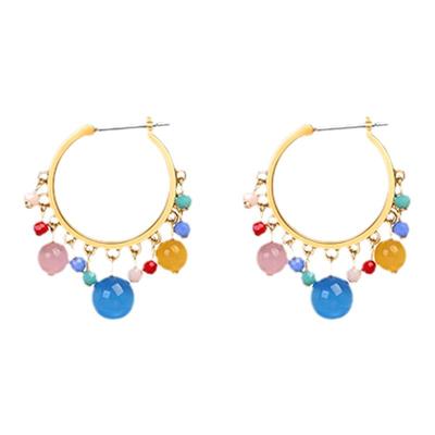 孟子义迪丽热巴同款黑鱼岛耳环