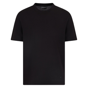 Armani/阿玛尼EA 男士鹰标针织时尚休闲短袖T恤 EM001289 AF10762