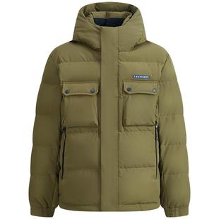 Navigare意大利小帆船绿色三防羽绒服男士冬季新款加厚保暖外套