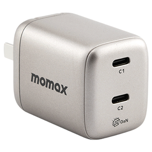 MOMAX摩米士typec双口充电头适用苹果17pro充电器iPhone16Promax手机45W氮化镓PD快充usb-c插头20W/30W套装15