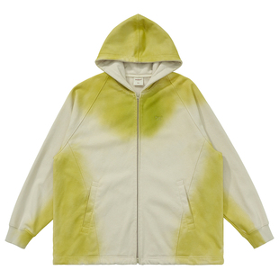 Mentmate 25AW 小众个性喷色晕染渐变复古卫衣外套男女BF宽松上衣