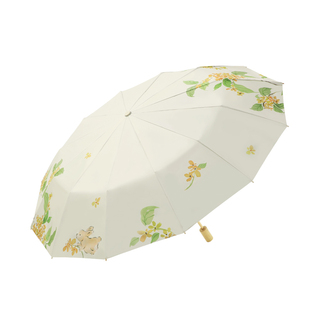 天堂伞双层伞布黑胶防晒防紫外线遮阳伞轻巧便携折叠晴雨伞两用女