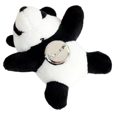 趴趴熊猫饰品毛绒小熊猫公仔配件