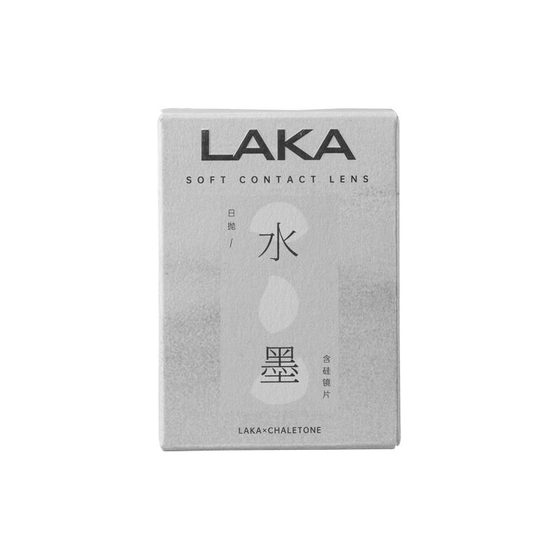 幻域如煙Laka美瞳五小盒日拋小直徑微混血無鎖邊自然棕色隱形眼鏡
