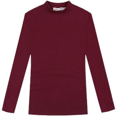 69元半高领黑色修身风长袖打底衫