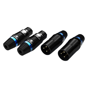 秋叶原卡农头三芯卡侬焊接插头公母头话筒头音响信号插头DIY配件