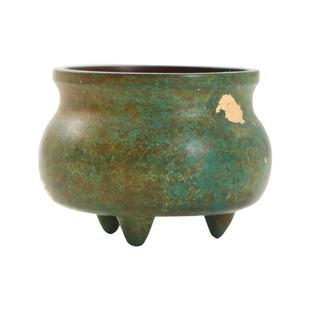 迷你纯铜香炉小香炉家用上香线香底座香熏炉线香香插供奉炉宣德炉