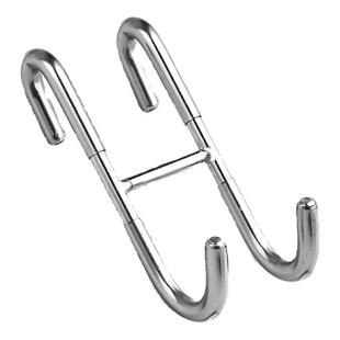 304不锈钢挂钩淋浴房玻璃门免打孔S钩子厨房浴室多功能毛巾挂衣钩