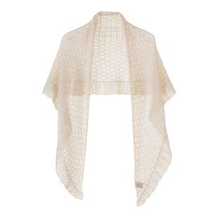 2025新款100%纯山羊绒三角型围巾披肩轻薄大号空调房护肩颈披肩