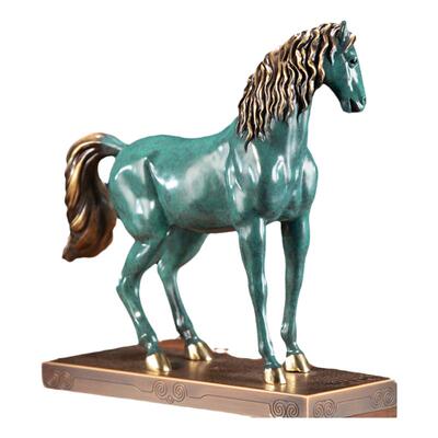 朱炳仁乾隆八骏之绝地马摆件铜雕