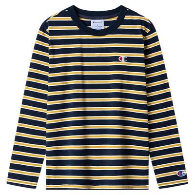 Champion冠军经典条纹长袖T恤