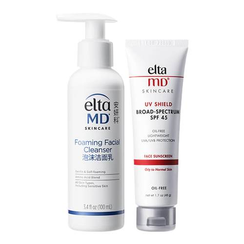 EltaMD氨基酸表活洗面奶女效期至26年8月+轻透防晒霜便携通勤48g