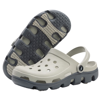 橡胶底洞洞鞋女士防滑厚底沙滩鞋