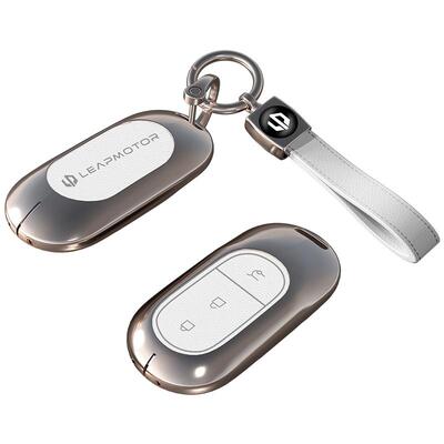 适用于零跑钥匙套带标金属壳