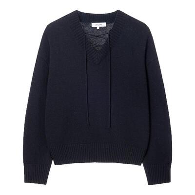 loeuvre郑丽媛同款V领针织衫