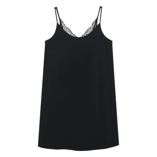 La Clover雨夜巴黎吊裙睡裙薄款蕾丝性感吊带CC44AE1