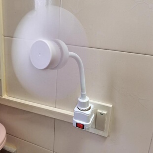 家用小旋风插座风扇厨房卫生间浴室厕所墙壁免打孔吊挂式风扇静音