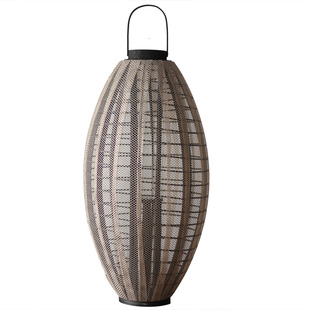 觅点 木质风灯烛台灯笼大号落地户外庭院民宿酒店装饰品摆件复古