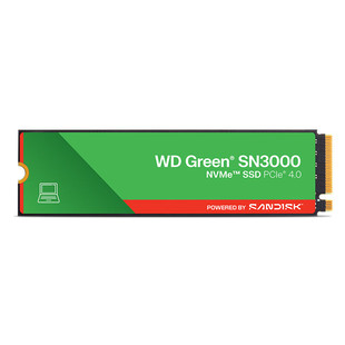 WD西部数据SN3000固态硬盘pcie4.0绿盘500G 1T2T电脑升级NVME SSD