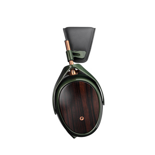 MEZE Strada黑檀木壳生物复合振膜封闭式HiFi头戴耳机 圆声带行货