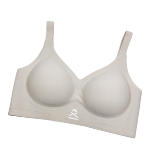 达芬淇无感602滑滑杯无痕无钢圈内衣 小胸固定乳胶防下垂聚拢文胸