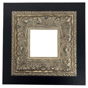 【银色山脊】法式复古实木画框做旧印花款油画相框拼图可定制装裱