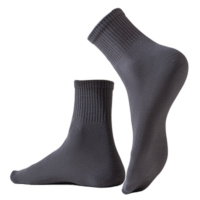 10A抗菌防臭纯棉纱线无骨中筒袜
