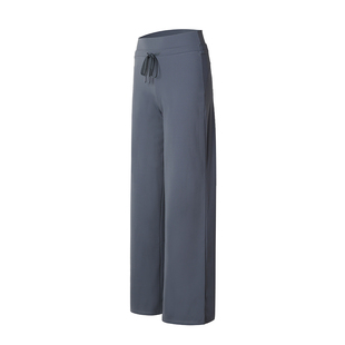 annerun瑜伽裤女外穿加绒宽松阔腿裤慵懒风垂坠感直筒运动健身裤