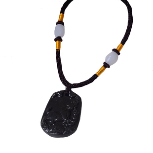 白色陶瓷十二生肖吊坠蛇鼠鸡马狗羊猪牛龙猴兔虎项链男女招财风水