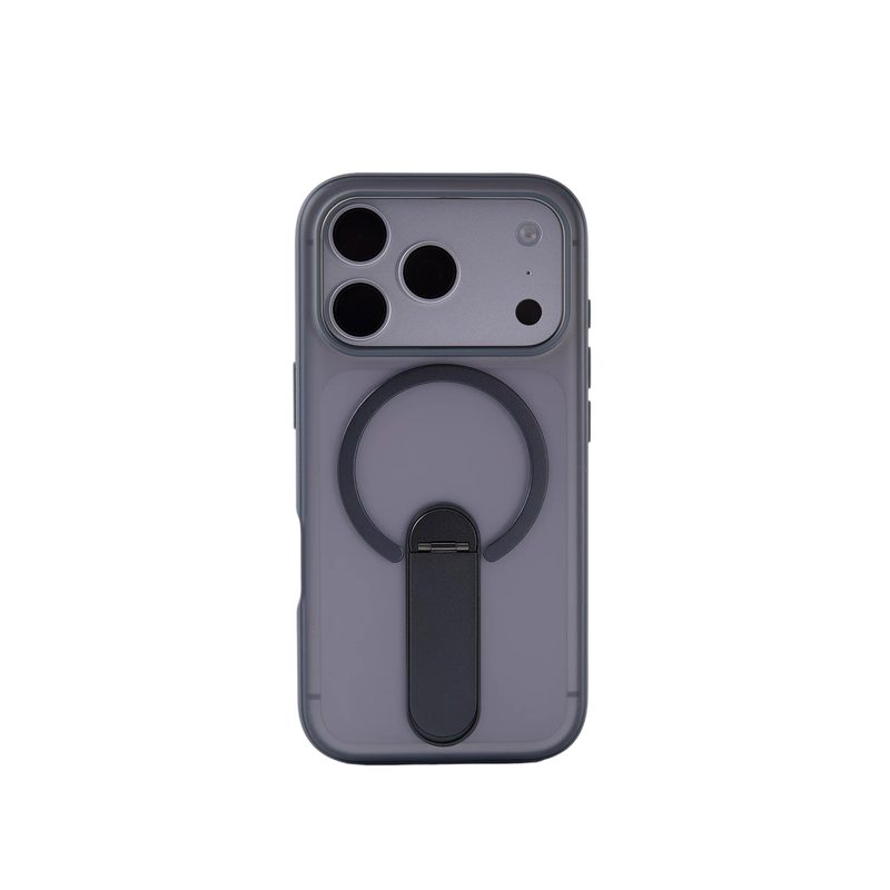 冰雾站立支架适用苹果手机壳新款iphone17promax磁吸16ProMax防滑边框15Pro简约时尚14pro个性情侣防摔保护壳