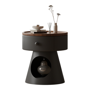 飘窗小桌子卧室榻榻米小茶几中古风设计师人宠共用高级感窗台炕桌