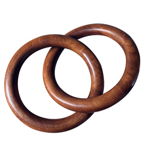 雷击枣木乾坤圈刻六星七星手镯木雕手把件小艺初品雷击桃木阴阳环