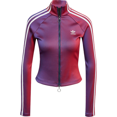 Adidas/阿迪达斯正品三叶草新款女士拉链立领时尚夹克JW9744