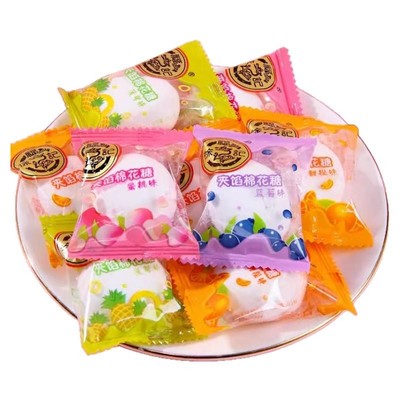徐福记夹馅棉花糖散装混合味夹心结婚礼喜糖果批发休闲小零食