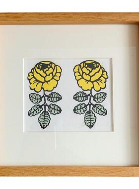 marimeko玫瑰花正品进口拼布摆台