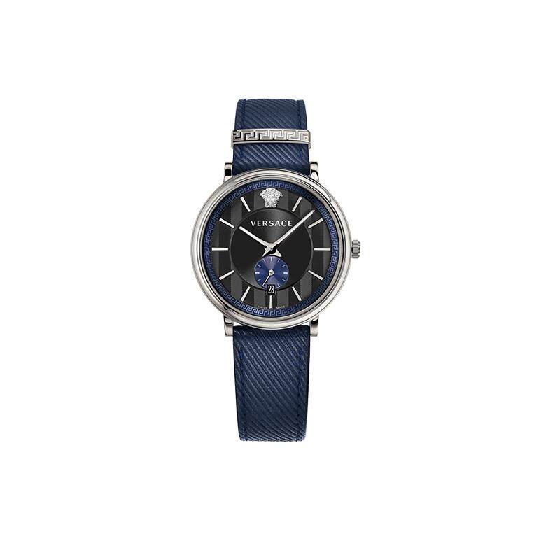范思哲瑞士商务皮带石英男士手表