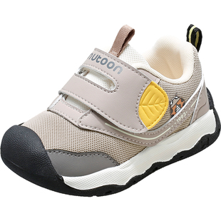 牧童稳护鞋男童春秋好运莲莲婴儿软底学步防撞宝宝鞋网面童鞋女童