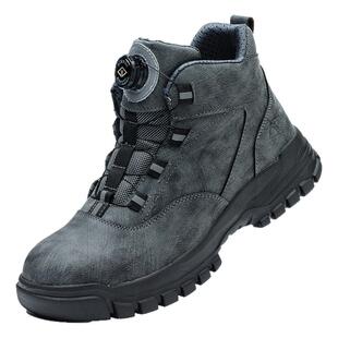 劳保鞋男款士防砸防刺穿钢头四季轻便电焊工地工作高帮透气男鞋子