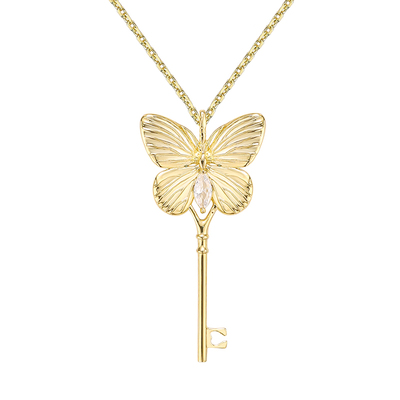 NARCII原创设计蝴蝶锆石项链女