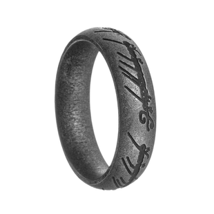 至尊魔戒-蚀刻不掉色钛钢古法戒指男中古大码胖手饰品欧美指环王